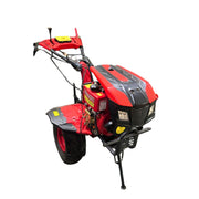 Agricultural power weeder SA-610DHE with electric start battery and engine cover