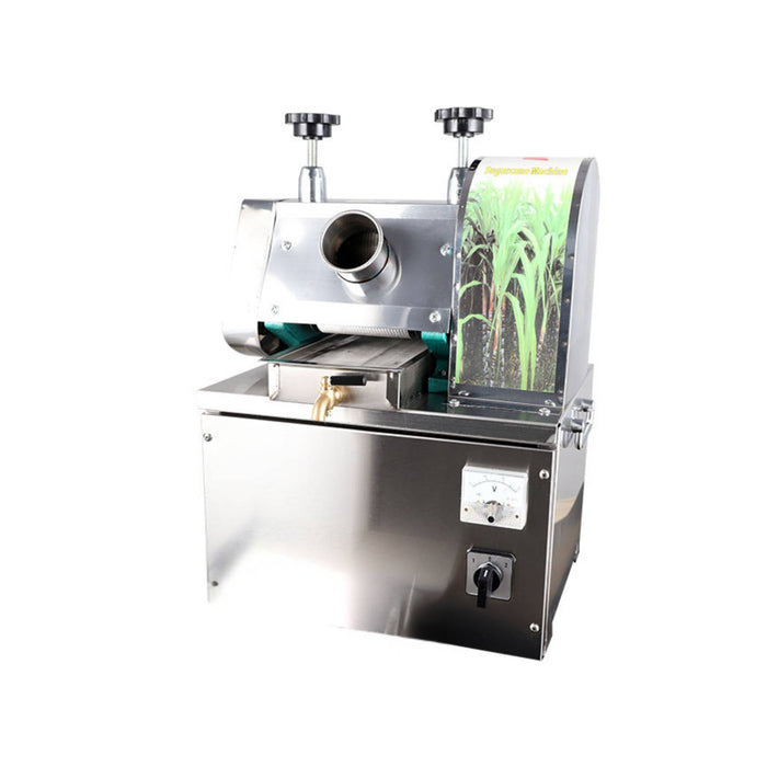 Portable battery powered sugarcane juicer for roadside and outdoor juice selling