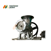 Front view of Chatani Grinder without motor, showing cast iron build, grinding plate, and manual flywheel mechanism.