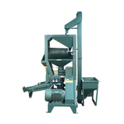 6N2000 commercial rice milling machine showing husk and bran separation system