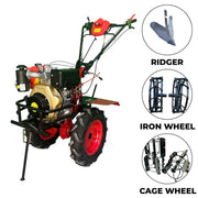 Diesel Power Weeder With 9 HP Kama Engine With 3 Attacments