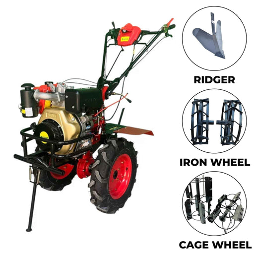 Diesel Power Weeder With 9 HP Kama Engine With 3 Attacments