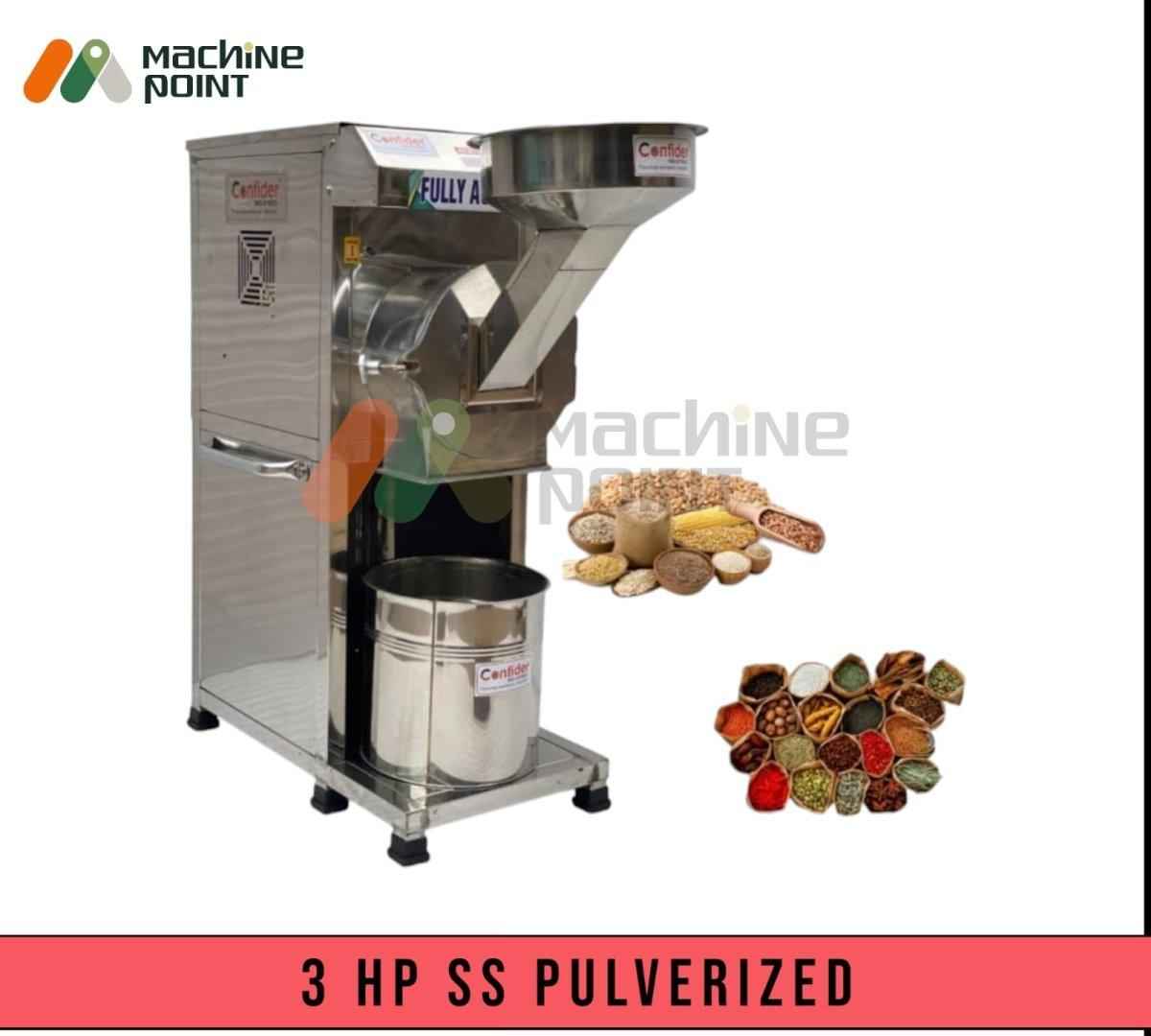 3HP SS Pulverizer Machine - High Efficiency Grinding Solutions ...