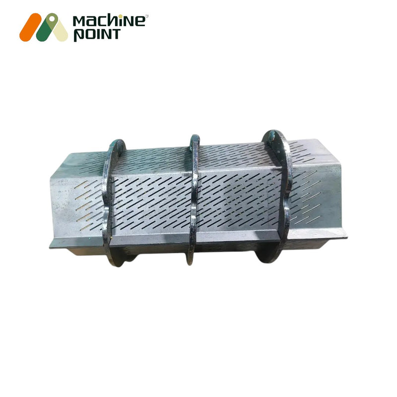 Mild steel jali with support ring for 6N70 rice mill – ensures smooth milling and easy installation.

