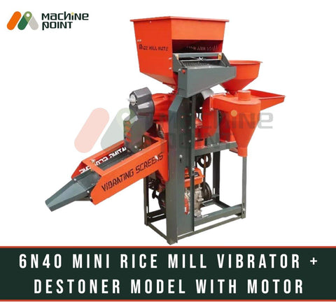 Compact 4-in-1 Mini Rice Mill with 3HP Motor for Efficient Agricultural Processing