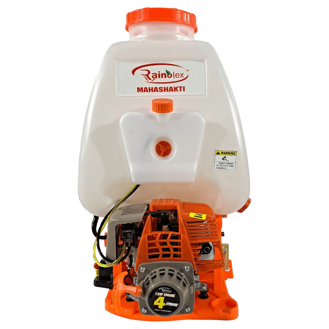 4 STROKE PETROL ENGINE PORTABLE SPRAYER RAINOLEX MAHASHAKTI 25 LTR 139F - Machine Point