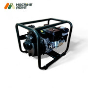 Water pump with pipe kit and clamps for high-volume water discharge

