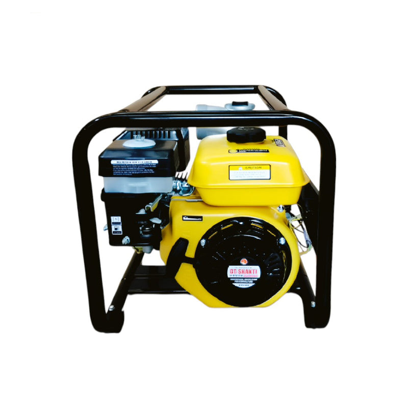 GTD-WP40 4-inch yellow petrol water pump with heavy-duty engine and fittings

