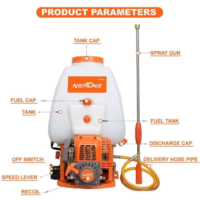 "Durable Neptune VN-767 31cc Engine Sprayer for Farms"