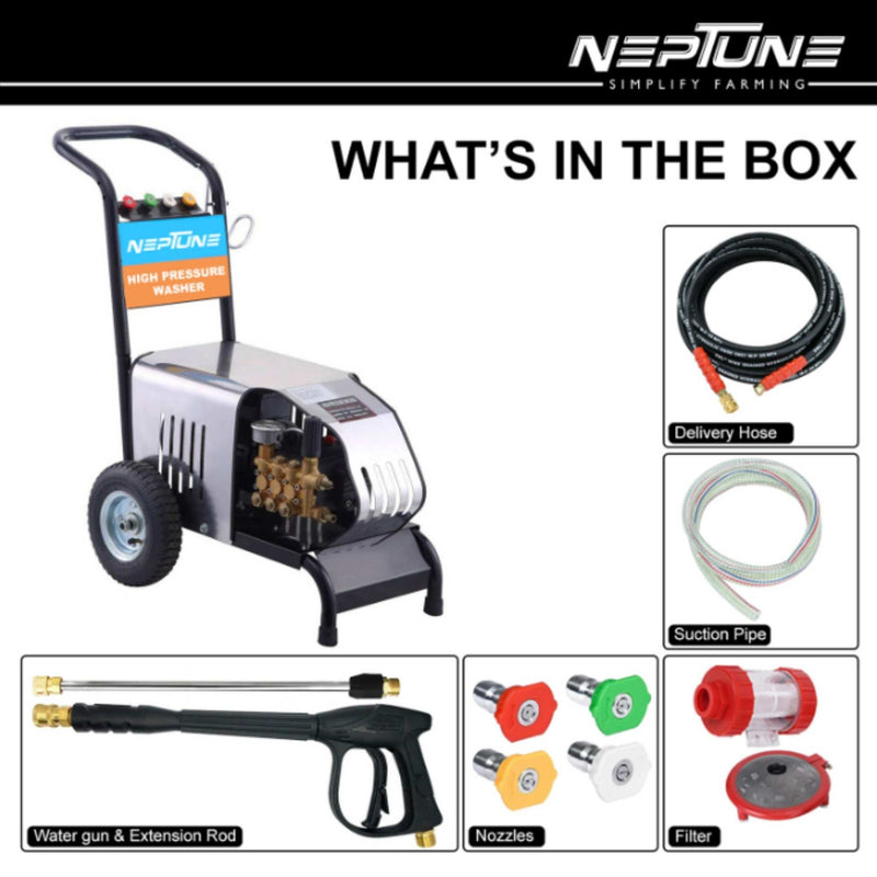 Electric High Pressure Washer – 2100W Commercial Machine for Car, Bike & Home Cleaning