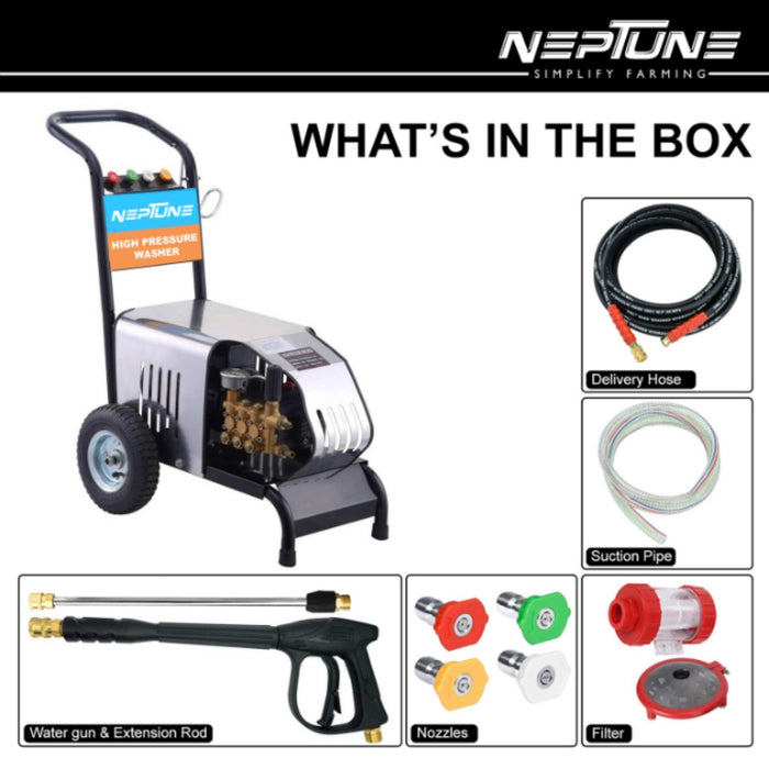 Electric High Pressure Washer – 2100W Commercial Machine for Car, Bike & Home Cleaning