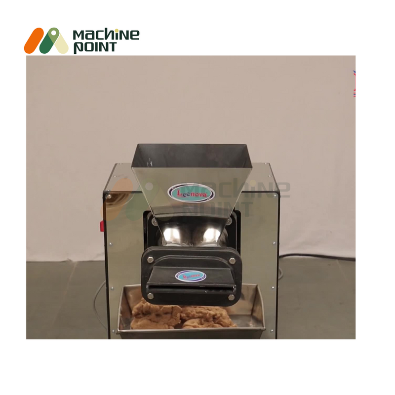 Close-up of Dough Sheeter flattening atta – reliable and durable kitchen equipment.