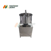 Front view of 5 KG Besan Mixer with compact stainless steel body and fixed flower-type mixing shaft.