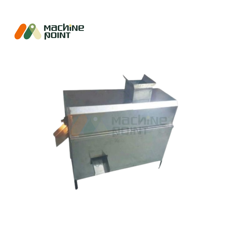 Small mango pulper machine with dual outlets for efficient pulp and seed separation.