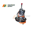 Ice Crusher Machine – Orange base variant with stainless steel top and bowl, suitable for commercial ice crushing needs.