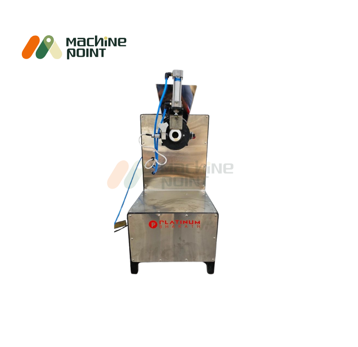 Single Warm Dough Ball Making Machine – Front View
Commercial roti doughball machine with stainless steel body and single nozzle output for uniform ball size.
