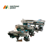 Set of Farsan Machines shown together with stainless steel finish and labels indicating various farsan outputs.