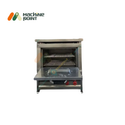 12x18 gas pizza oven open-door view showcasing internal grill shelves – ideal for fast food outlets.