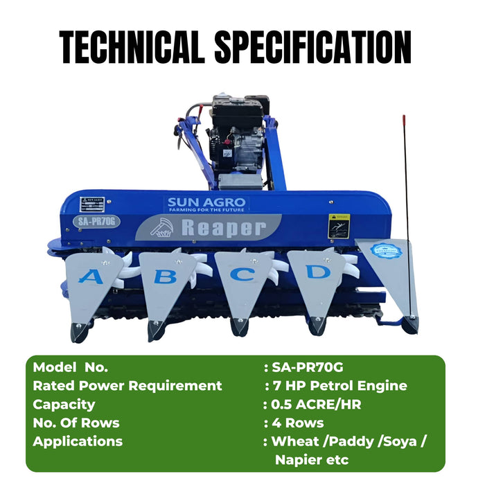 Heavy duty power reaper machine by Machine Point