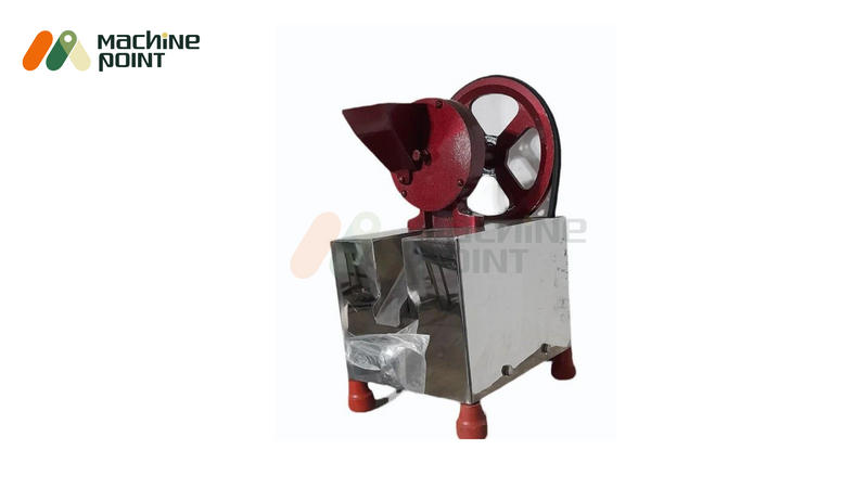 Hand Dry Fruit Chips Machine with motor – heavy-duty stainless steel body with red flywheel, designed for dry fruit slicing.