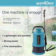 "Durable Neptune MAX-5 PRO Portable Hand Sprayer with 3–4 Hour Backup"