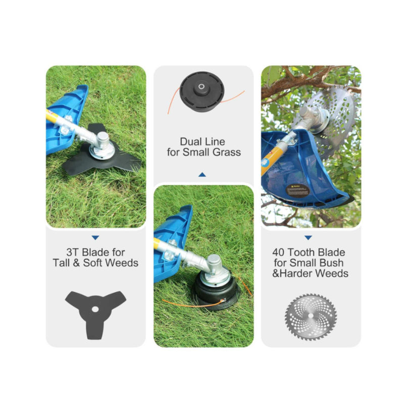Electric Brush Cutter with 3-T Blade