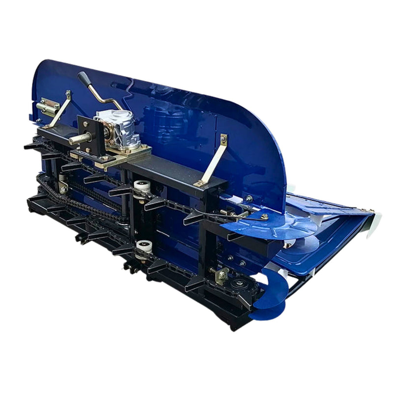 Power weeder reaper head coupling type for fast crop harvesting