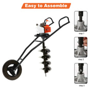 AG-63 Petrol Earth Auger Front View