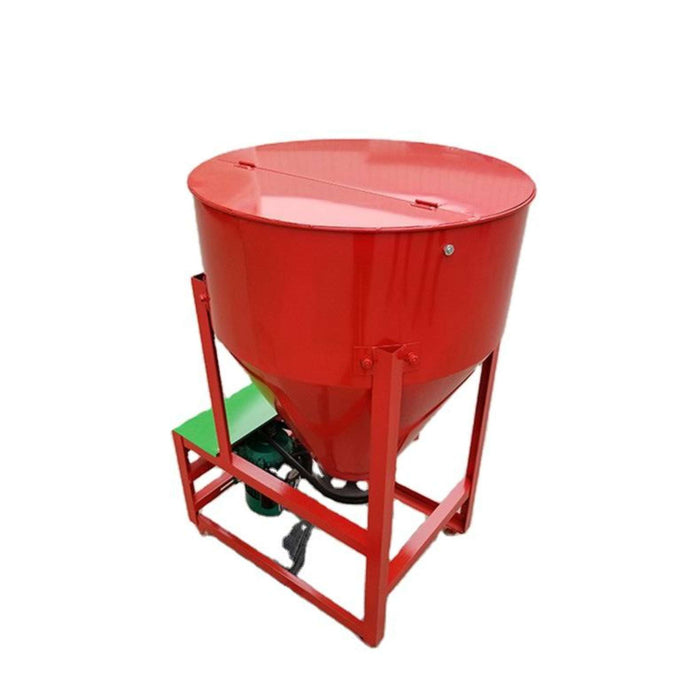 Poultry and livestock feed mixer with heavy duty metal body