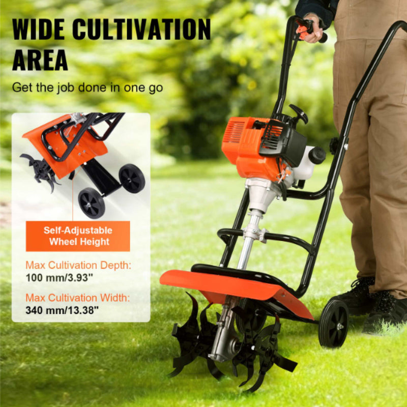 Mini power weeder NC-52T designed for garden bed preparation and mixing soil