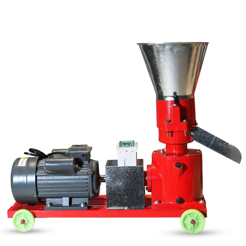 Single Phase 4 HP Pellet Machine for poultry, pig, sheep and cattle feed making in India