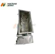 Inside view of Namkeen Mixer 1.5 Feet showing stainless steel blades and motor setup.