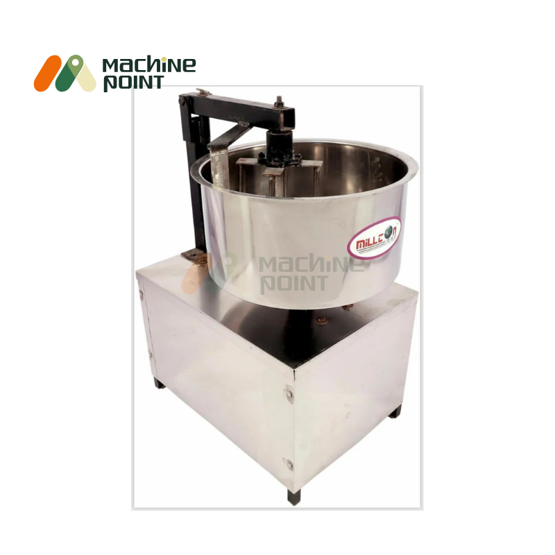 Stainless steel besan mixing machine with flower paddle design for smooth and uniform mixing.