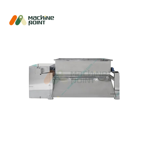 Front view of Namkeen Mixer Machine 3 Feet with stainless steel finish and compact design for small-scale food mixing.