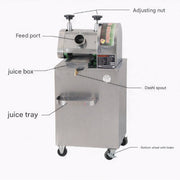 Long body electric sugarcane juice extractor with 12V battery backup for power cut use