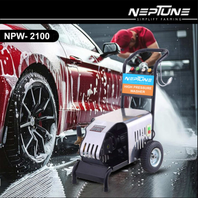 Electric High Pressure Washer – 2100W Commercial Machine for Car, Bike & Home Cleaning