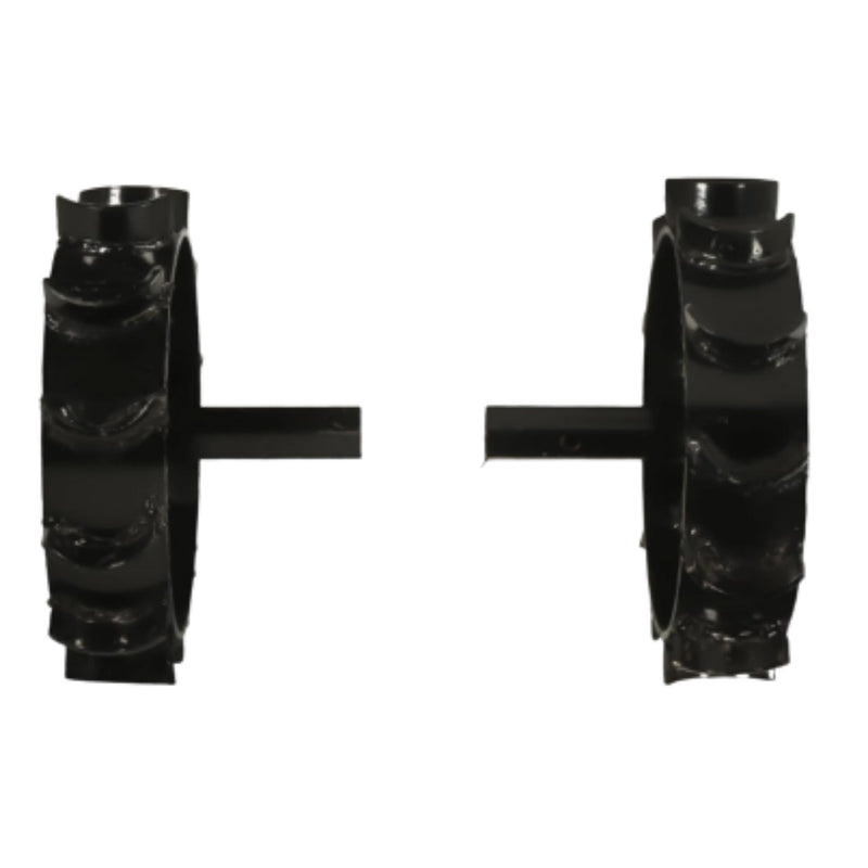 heavy duty iron wheel for petrol power weeder muddy field use