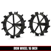 16" Iron Wheel For Power Weeders