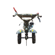 7 HP petrol walk-behind power weeder with 400x8 pneumatic tyres