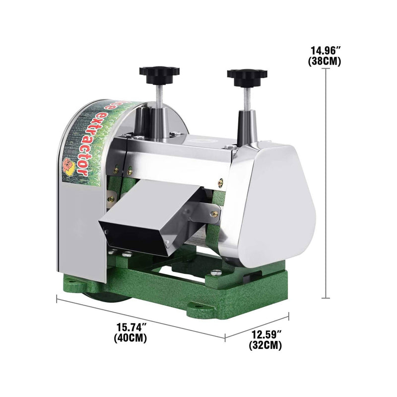 Compact 2 HP sugarcane juicer with efficient roller system