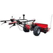 Petrol operated power reaper with 3 forward and 1 reverse gear