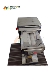 Top view of Small Fafda Machine  – compact stainless steel design for precision fafda sheet cutting.