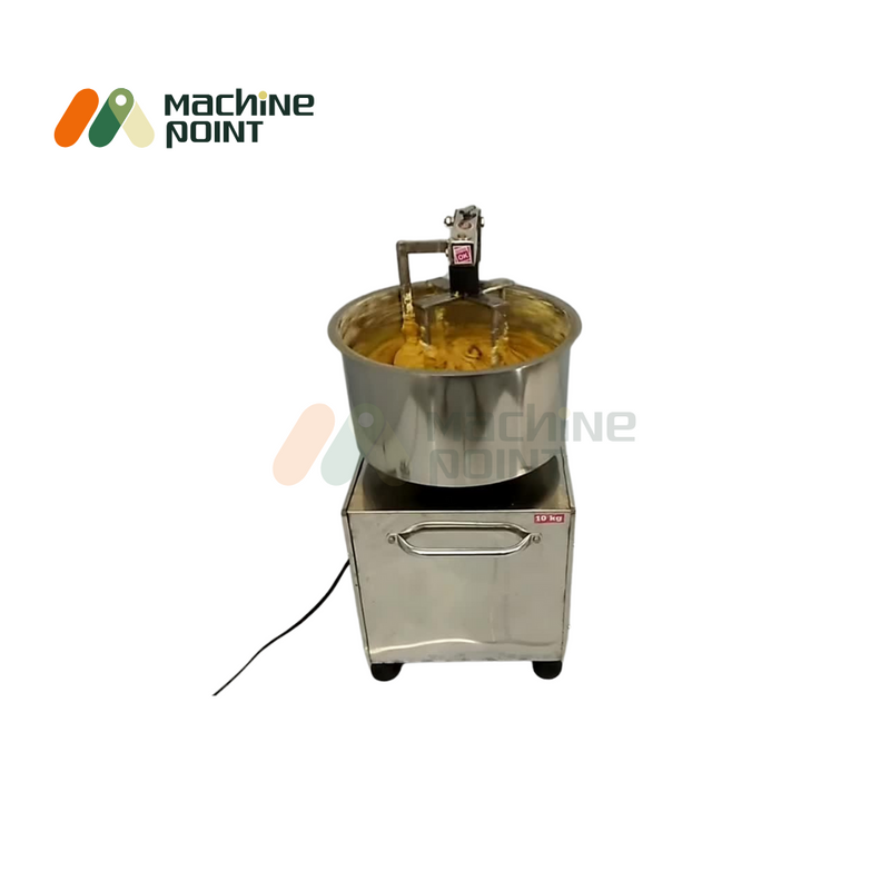 Besan dough mixing in action in 15KG  heavy-duty commercial mixing machine.