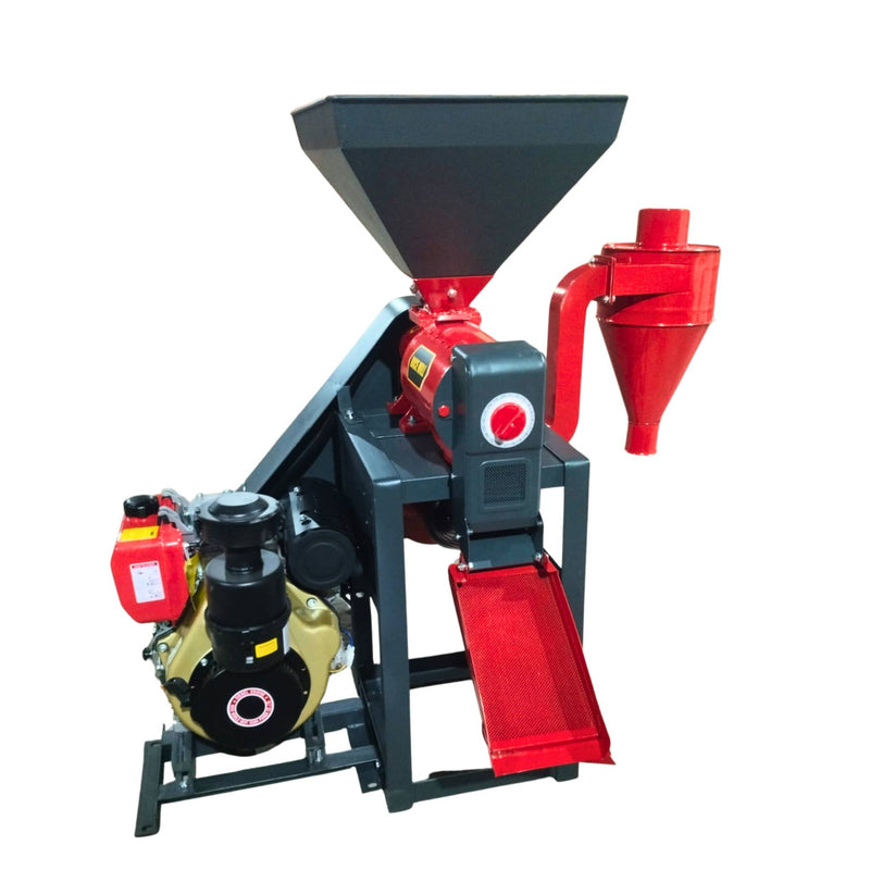 6N70 diesel rice mill 10 HP with electric start battery for high productivity milling