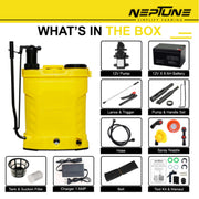 "Portable Neptune CK-21 Battery Sprayer for Farming and Gardening"