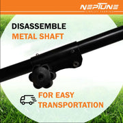 Brush cutter with 3-tooth carbide blade operating at 7500 RPM – Neptune