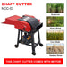 High-capacity chaff cutter processing 400–600 kg per hour