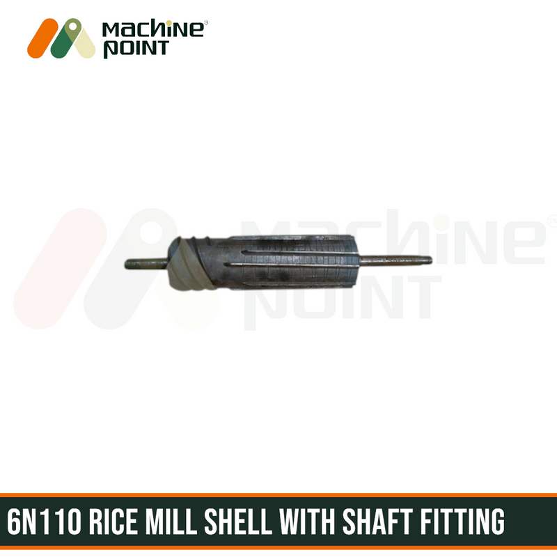 Complete shell and shaft unit for 6N100 rice mill – ideal for replacing worn-out components and restoring full functionality.1
