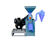 Commercial rice mill machine with trolley system and self-start diesel engine
