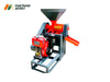 Portable rice milling machine with 4-stroke air-cooled diesel engine and line shaft compatibility
